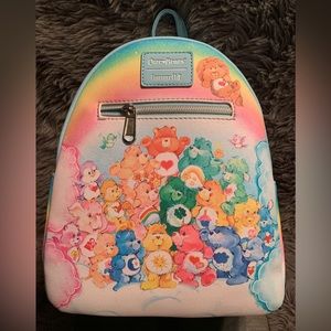 Loungefly Care Bears Cousins 40th Anniversary Rainbow Mini Backpack NWT